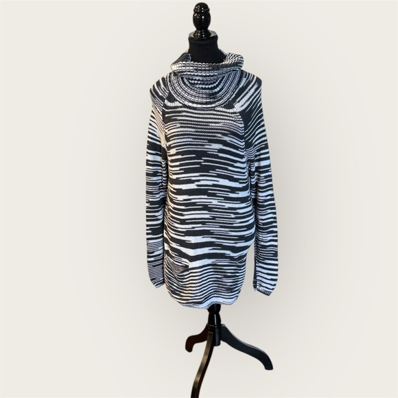 Lucky Brand Sweaters - Lucky Brand Monochrome Cowl Neck Sweater